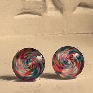 Cotton Candy Delight Post Earrings
